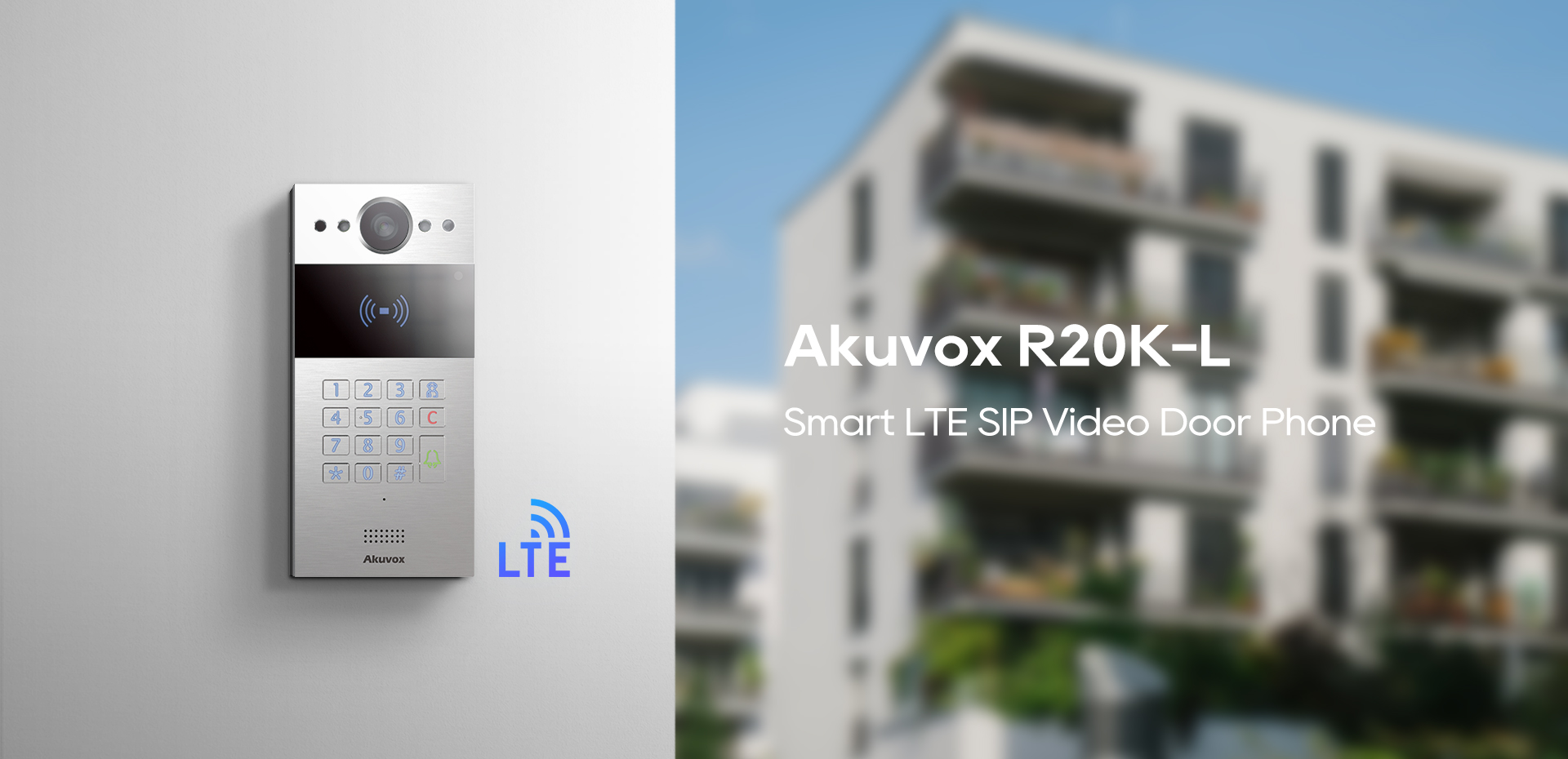 R20K-L Compact LTE Video Door Phone - Akuvox NYC