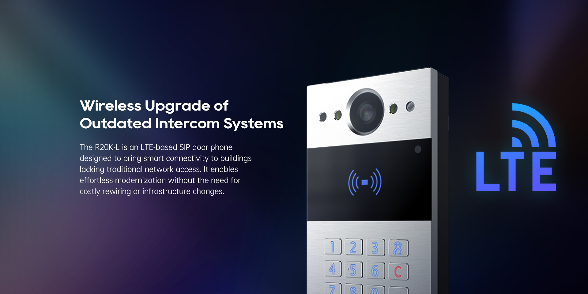 R20K-L Compact LTE Video Door Phone - Akuvox NYC