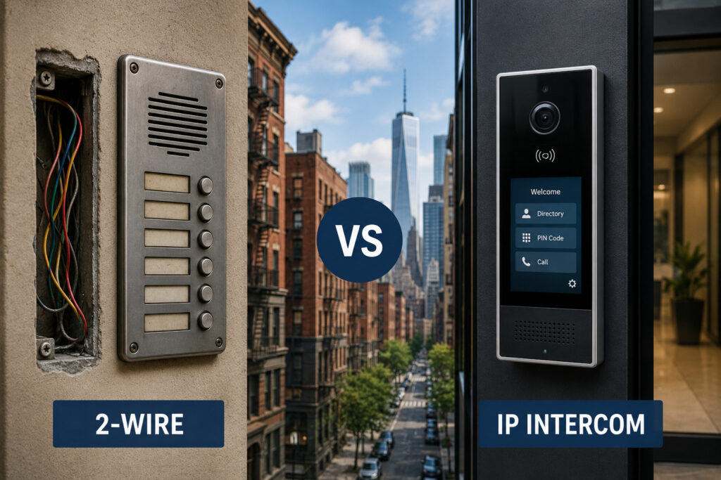 2-Wire vs IP Intercom Systems: Retrofitting NYC Buildings
