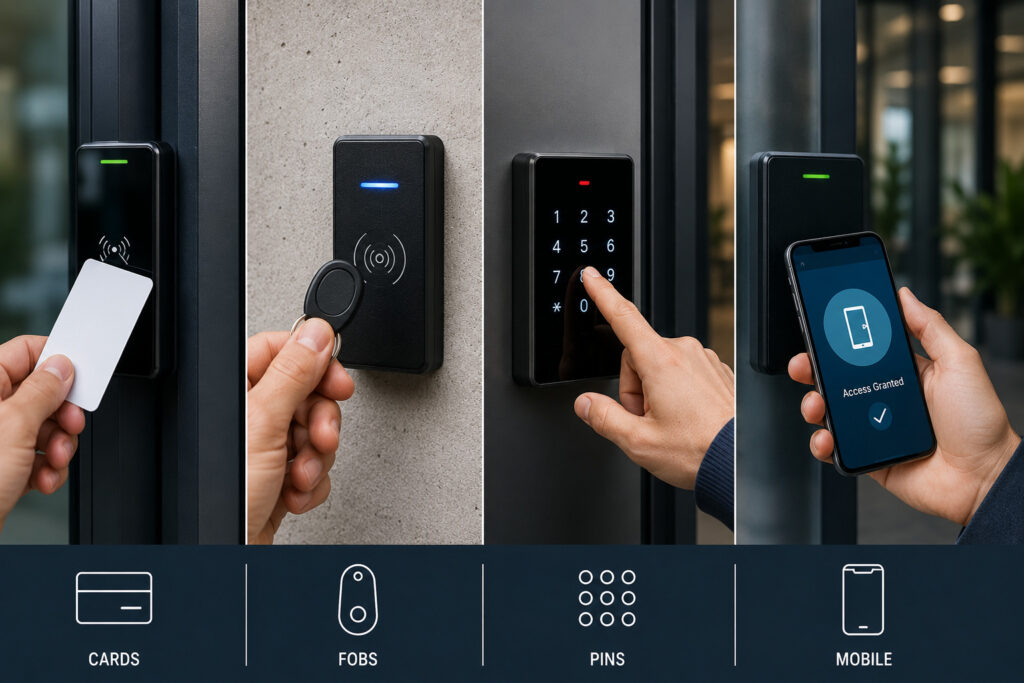 Access Control Credentials Compared: Cards, Fobs, PINs, Mobile