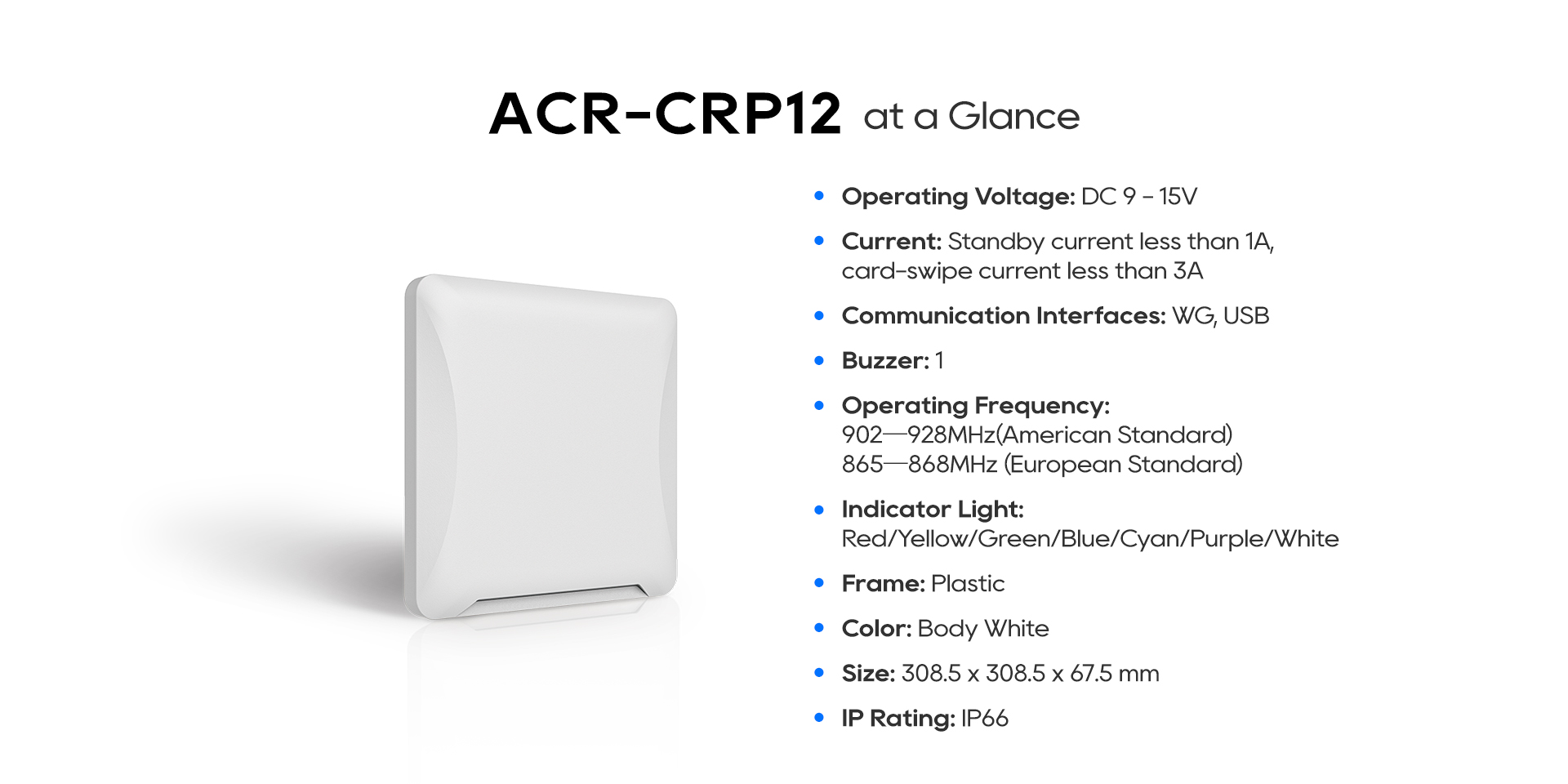 ACR-CRP12 UHF Card Reader - Akuvox NYC