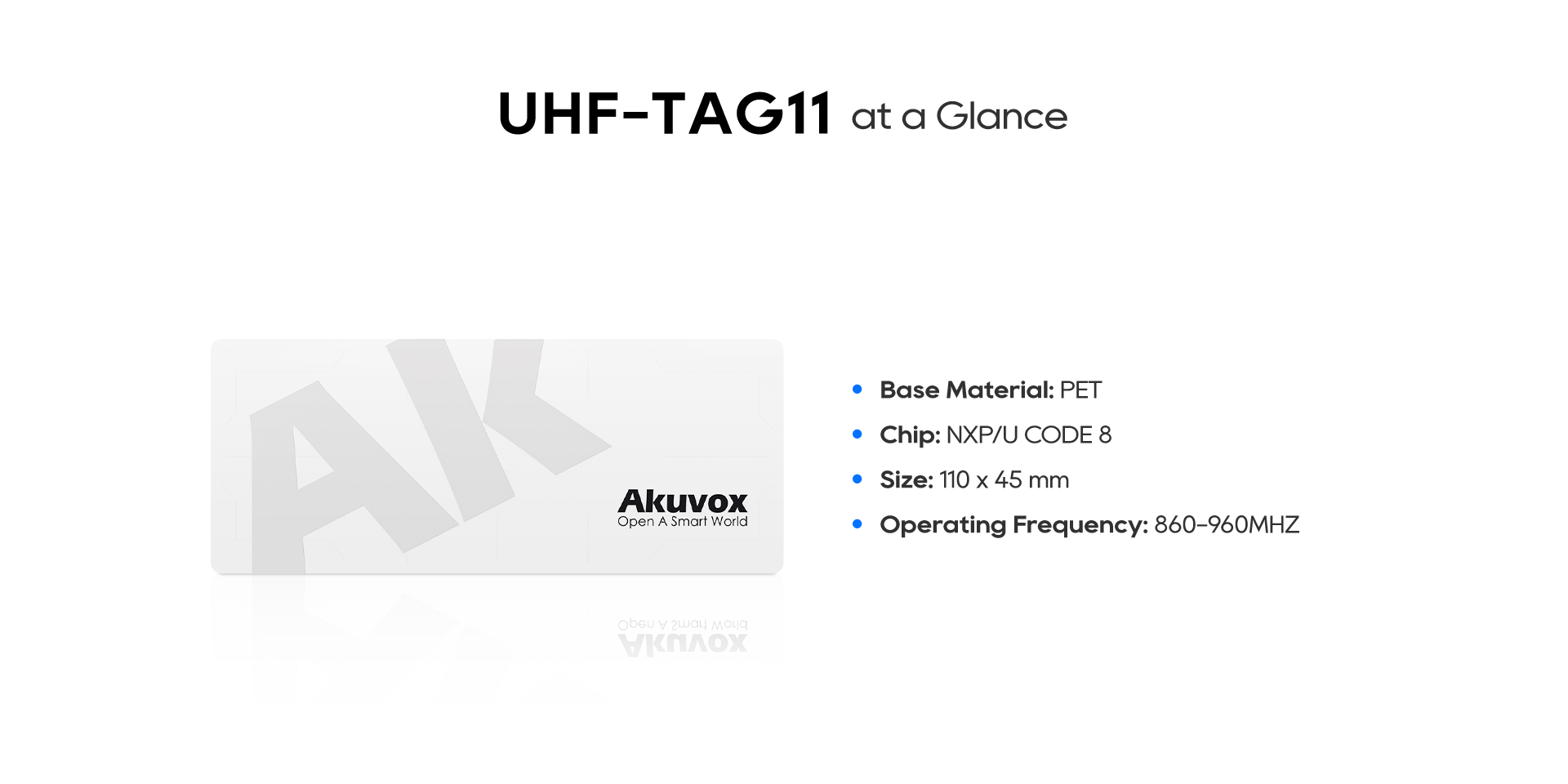UHF-TAG11 UHF Card - Akuvox NYC