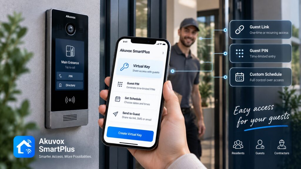 Virtual Key Intercom: How Guest Keys and PINs Work